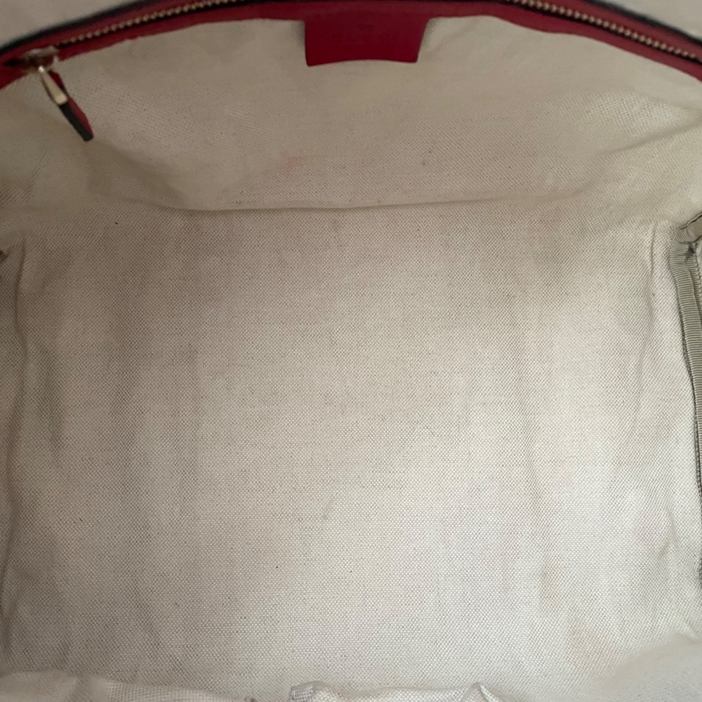 Gucci Boston Red Sherryline 2-way Crossbody Tote - Picture 7 of 15